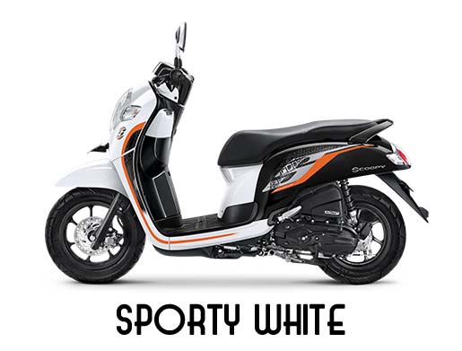 New Honda Scoopy white